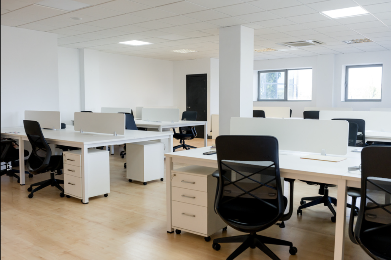 Modern office workspace for a legal tech sales team